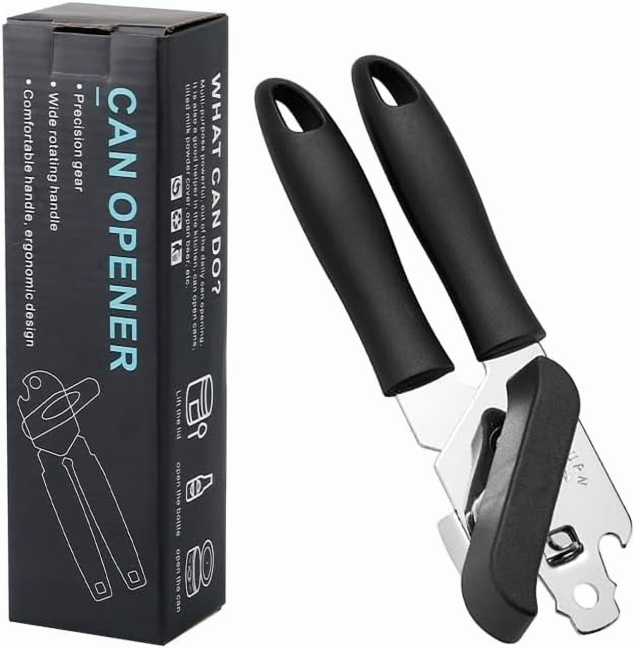 FRKSMD-Multi-Function Opener Kitchen Can Opener, jar Opener & Tin Opener, Manual Can Opener, Portable Can Opener (Black)