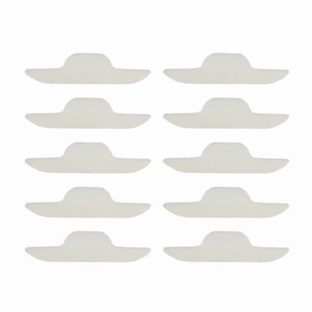 GARENDE 2X 10 Pieces Disposable Neck Collar Self-Adhesive Neck Pad White