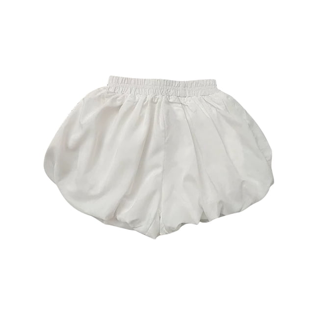 Odeerbi 2-10 Años Niños Niñas Pantalones Cortos de Verano de Burbujas Pantalones Cortos Con Volantes Pantalones Cortos de Pierna Ancha Cómodo Pantalones Cortos de Linterna