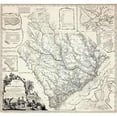 thumbnail image 3 of Cook, James 16x15 Black Modern Framed Museum Art Print Titled - A Map of the Province of South Carolina, 1773, 3 of 5