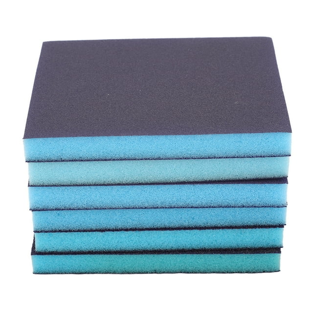 Kit d'Éponge de Sable, 6 Pcs Bloc d'Éponge de Ponçage Outil de Ponçage Bloc d'Éponge Technologie Avancée