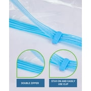 Vacuum Storage Bags with Pump, Space Saver Vacuum Seal Storage Bags 6-Pack Sealer Bags for Clothes, Clothing, Bedding, Comforter, Blanket, 32x24