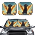 thumbnail image 2 of Cauagu Golden Cloud Winged Dog Cauagu {designName} Print Foldable Car Windshield Sun Shade | Front Windshield Shade for Sun | Fits Small Sedans, Mini SUVs, Hatchbacks-Medium, 2 of 6