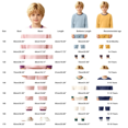 thumbnail image 4 of TIREOW Kids Underwear 2 Piece Set Contrast Trim Long Sleeve Crewneck Top and Long Pants Boys and Girls Sleepwear Loungewear Set, 4 of 7