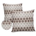 thumbnail image 2 of Outdoor Throw Pillow Cover Mid Century Abstract Waterproof Cushion Covers 2 Pack Brown Khaki Moroccan Aesthetics Pillow Cases Home Decoration for Patio Garden Couch Sofa, 2 of 7