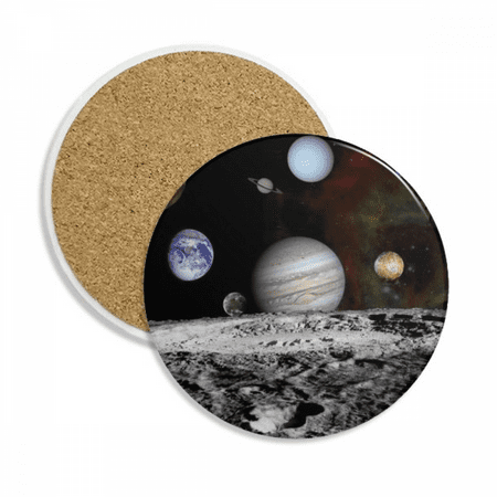 

Many Planets Dark Universe Coaster Cup Mug Tabletop Protection Absorbent Stone