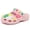 Pink-1, variant on Kids Clogs Boys Girls Garden Shoes Slip on Kids Slides Sandals Funny Lightweight Beach Slippers