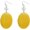 Yellow, variant on Geometric Dangle Earrings for women Oval Shape Shell Beads Drop Earrings[g2267]