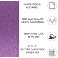 thumbnail image 2 of PA Paper Accents Glitter Cardstock 12" x 12" Sweet Pea, 85lb colored cardstock paper for card making, scrapbooking, printing, quilling and crafts, 15 piece pack, 2 of 4