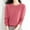 Hot Pink, variant on Women Wool Base Layer Shirt Tops Crewneck Long Sleeve Travel Hiking Tee Women T Shirt Pullover Sweater Fuzzy Quarter Zip Pullover Women Pullover for Men Women Sweaters and Pullovers
