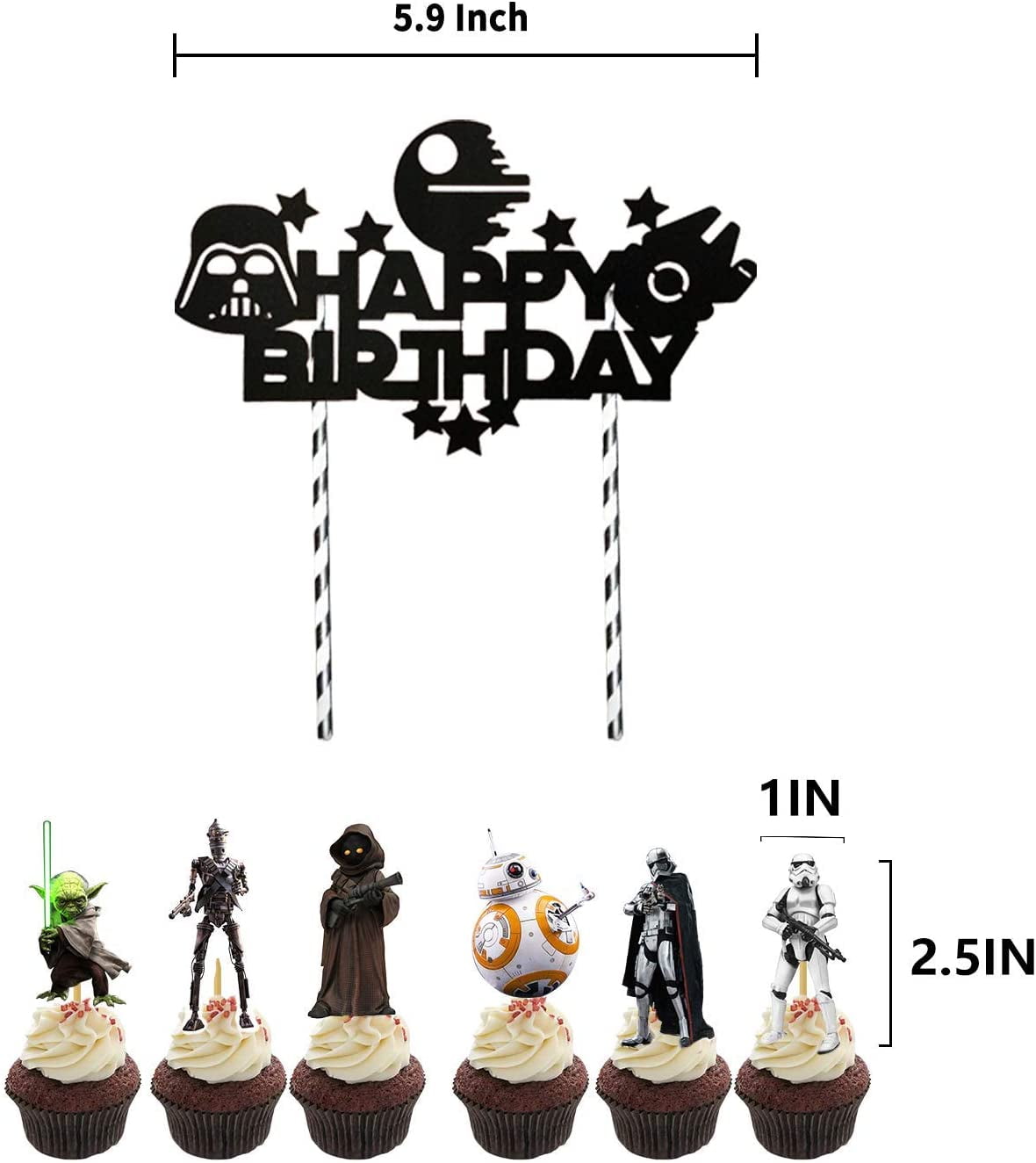 13pcs Star Wars Cake Topper Cupcake Toppers Decorations Birthday Party Supplies For Outer Space Wars Theme Birthday Party Decoration Baby Shower Party Supplies Walmart Com Walmart Com