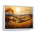 thumbnail image 2 of Designart "Farm Golden Harvest Painting VI" Landscapes Floater Framed Canvas Wall Art, 2 of 7