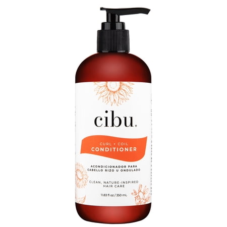 CIBU Curl + Coil Conditioner Cleanses, Hydrates, Revitalizes, Detangles & Preserves Natural Curl + Coil for Frizz-Free Smooth Manageable Hair (Conditioner, 350ml)