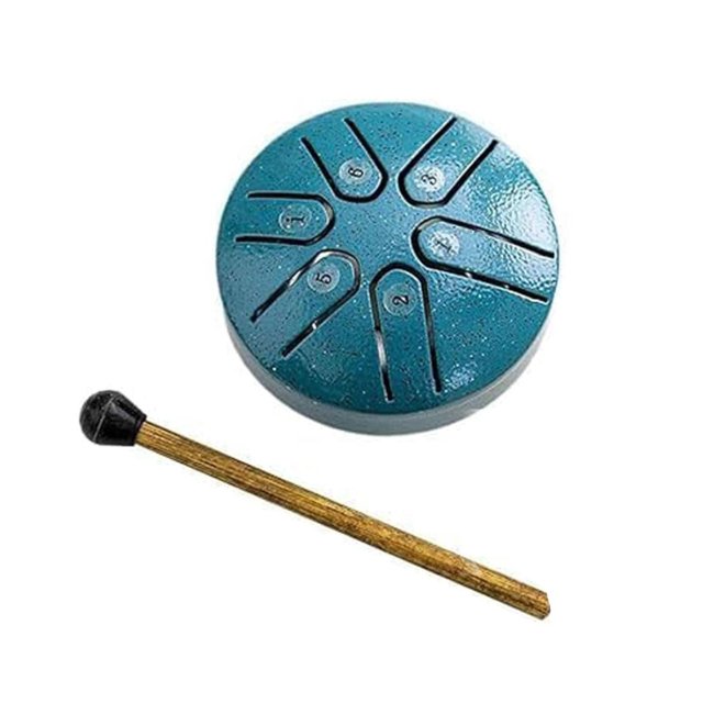 Dyfzdhu Rain Drum for Outside Steel Tongue Drum Rain Chime Rain Drum Instrument for Outside Steel Tongue Drum Rain Chime Steel Tongue Drum 3 Inches 6 Notes Mini Handpan Dru