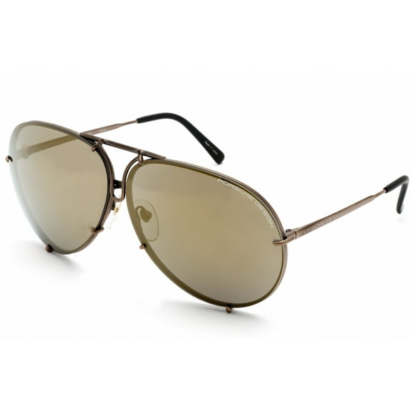 PORSCHE P 8478 E Sunglasses Copper Frame Gold Brown Mirrored Lenses 69mm