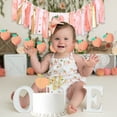 thumbnail image 3 of Baby Birthday Decoration 1st Birthday High Chair Banner Peach Theme Party Supplies Photo Props Sweet First Birthday Banner, 3 of 5