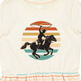 thumbnail image 4 of Inktastic Rodeo Team Roping Cowboy Girls Toddler Dress, 4 of 5