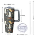 thumbnail image 2 of 30 oz Halloween Spider Witch Tumbler Insulated Stainless Tumbler, Cute Pumpkin Coffee Cup Water Bottle, Spooky Holiday Gift, 2 of 5
