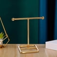 thumbnail image 4 of Jewelry Shelf Gifts T-Bar Metal Minimalist Exquisite Jewelry Shelf for Handbag Rings Home S, 4 of 8