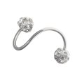 thumbnail image 5 of SmartBy 1Pc Piercing Earring Faux Crystal Tragus Studs Earring Easy to Clean Stud Earring for Auricle Cartilage Lip, 5 of 7