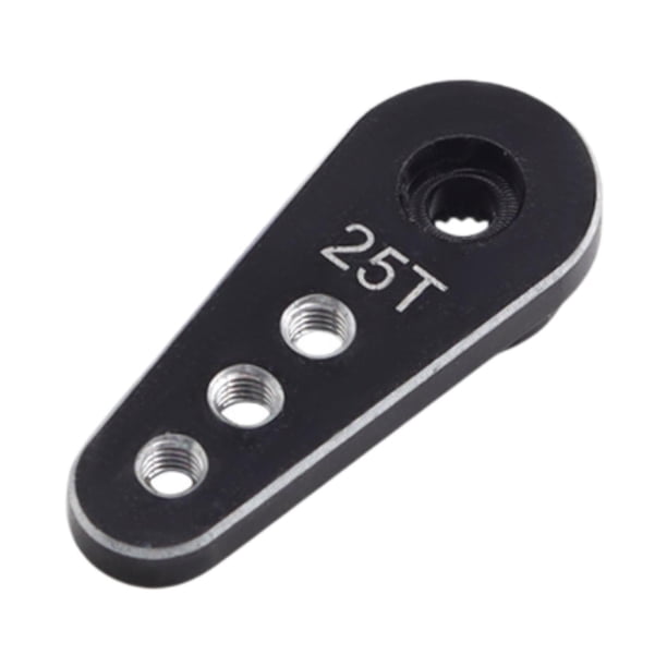 Brazo servo de metal de 25T Brazo servo de metal Servo 1/10 Metal Fácil de usar Reemplazo 25 Negro