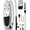 Black-White, variant on Naipo 10 in Inflatable Stand up Paddle Board 6 in Thick SUP Paddle Board with Paddleboard Accessories Triple Action Pump Fishing Green