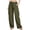 Army Green, variant on Pants for Women Solid Color Cotton-Linen Blend Work Pant with Drawstring Waist and Pockets Lightweight and Comfortable for Home Relaxation