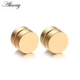 thumbnail image 1 of Alisouy, 2 uds., Punk para hombre, imán fuerte, juego de pendientes magnéticos, pendientes sin perforación, pendientes falsos, regalo para novio, amante, joyería Tan Jianjun unisex, 1 of 2