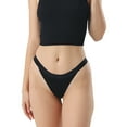 thumbnail image 5 of HEVIRGO Women Underpants Low Waist Thong Seamless High Elasticity Underwear One-piece Triangle Briefs Bikini Panties, 5 of 8