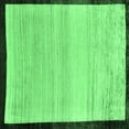 thumbnail image 1 of Ahgly Company Indoor Square Solid Emerald Green Modern Area Rugs, 5' Square, 1 of 4