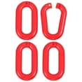 thumbnail image 1 of SEWCHICS 4Pcs Plastic Links for Road Construction Traffic Control Red PE Material, 1 of 7