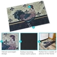 thumbnail image 3 of Sunnydaze Farmhouse Rooster Brown Rubber Kitchen Floor Mat, 23" x 35", 3 of 6