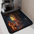thumbnail image 2 of Halloween Full Moon Evil Pumpkin Scary Night Dish Drying Mat for Kitchen Counter Coffee Bar Mat Non Slip Foldable Washable 18x24 Inch Inch Dishes Plate Glass Dry Draining Pad for Kitchen Fast Dry, 2 of 7