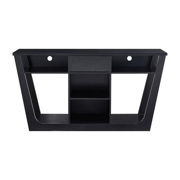 Furniture of America Frankl Modern Wood 60-Inch TV Stand in Black