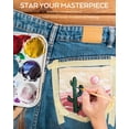 thumbnail image 3 of Pintura para tela Nicpro, 18 colores, 250 ml, para ropa y manualidades, 3 of 8