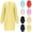 Black, variant on Mid Lenght Cardigan Sweaters for Women Fall Open Front Long Sleeve Knitted Versatile Outerwear Cardigans with Pockets (Red,S)