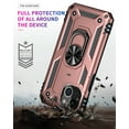 thumbnail image 5 of Allytech iPhone 13 Case, iPhone 13 Case with Kickstand, Military Grade Protection Shockproof 360 Degree Stand Ring Holder Magnetic Car Mount Case Cover for Apple iPhone 13, Rosegold, 5 of 6