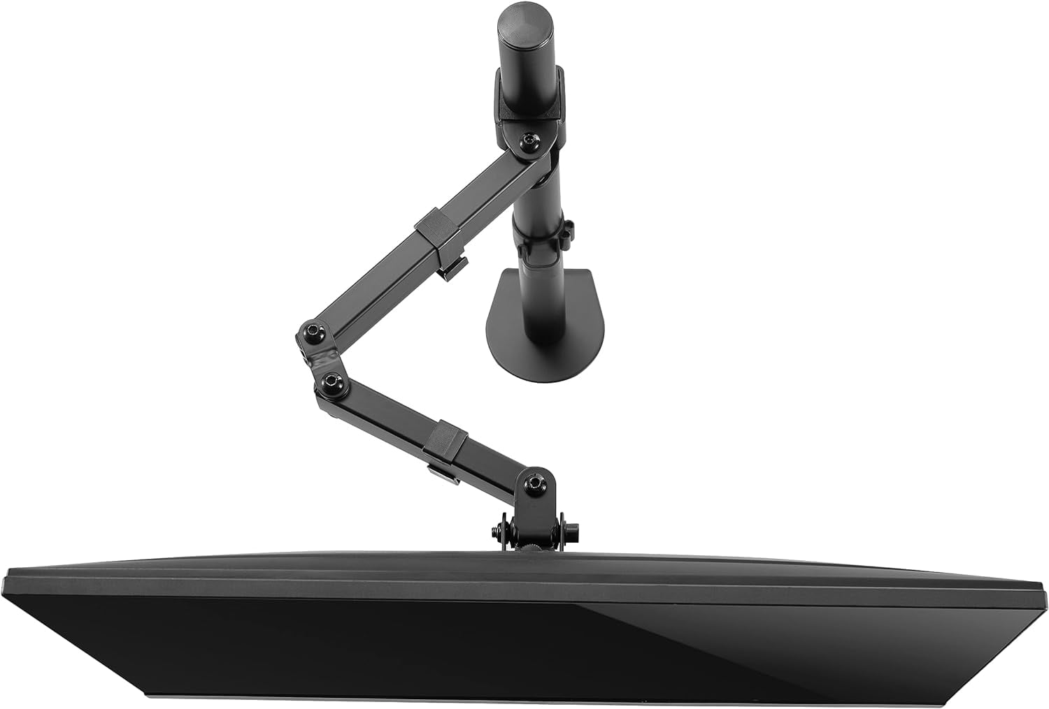 Stand Steady Dual Monitor Mount| Clamp-On Height Adjustable Monitor Arm Vesa Mount | Fits 1 Screen 13 - 32 Inches | Black