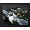 thumbnail image 2 of Stephen Chambers 32x25 Black Modern Wood Framed Wall Art Titled - Jaguar D Type 5, 2 of 6
