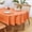 Orange, variant on Oval Tablecloth 60 x 84 Inch Washable Fabric Table Cloth Solid Orange Table Cover for Dining Wedding Party Banquet Tabletop Decoration