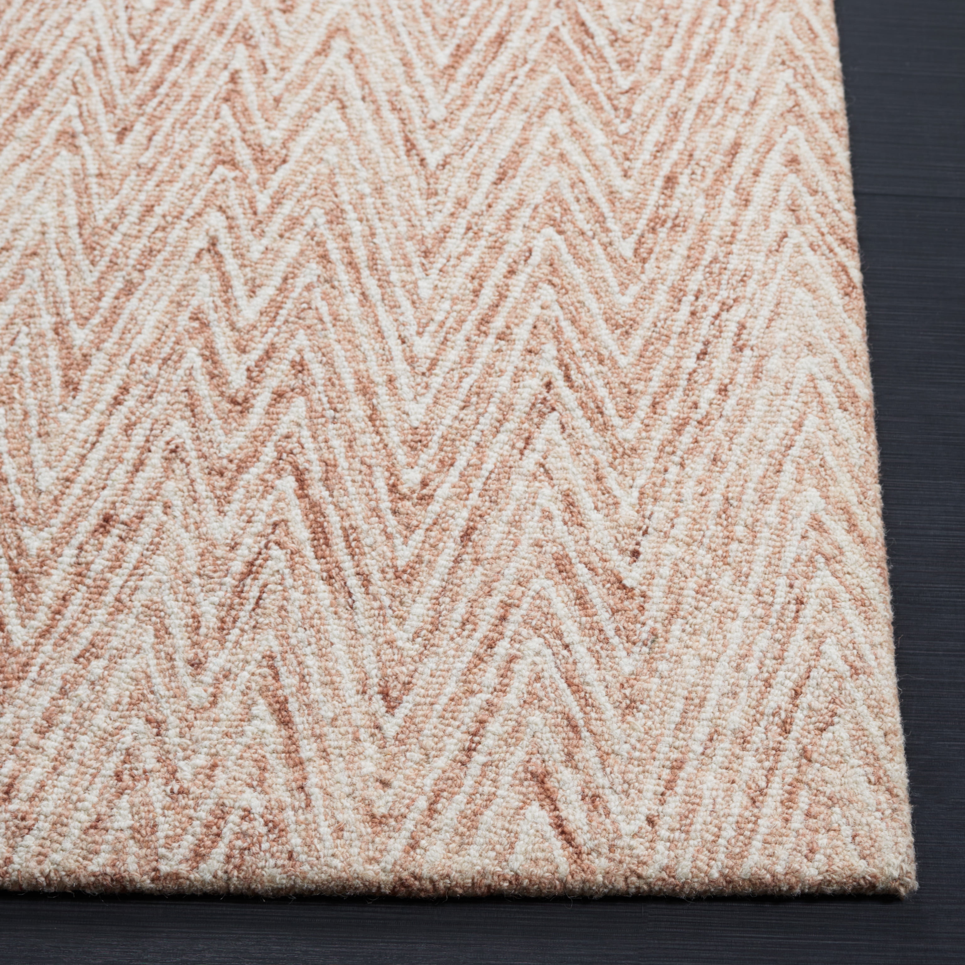 SAFAVIEH Abstract Celina Chevron Area Rug, Brown/Ivory, 8' x 10'