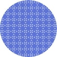 thumbnail image 1 of Ahgly Company Indoor Round Patterned Sky Blue Dress Blue Area Rugs, 5' Round, 1 of 6