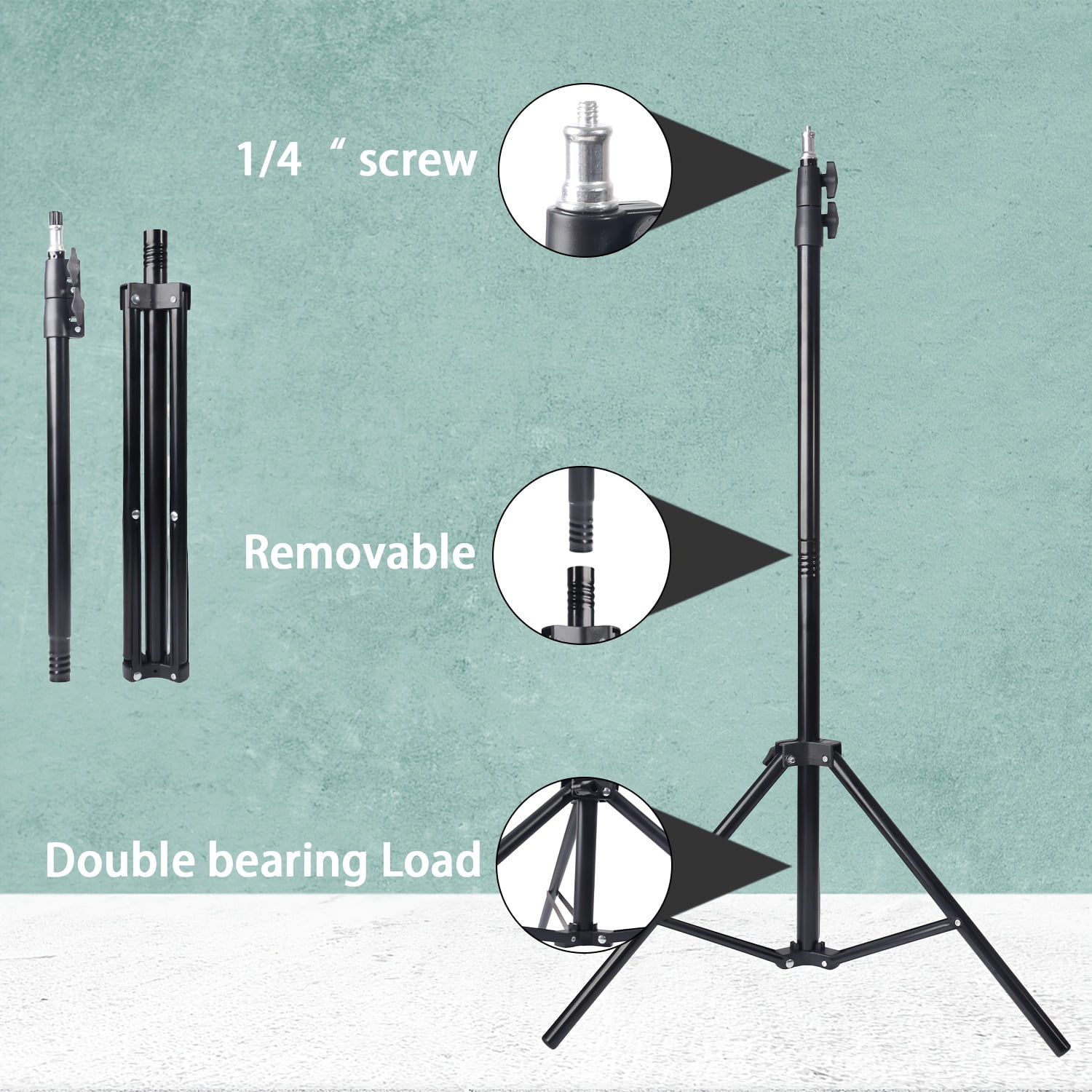 ZOMEI 63" LED Ring Light with Stand & Phone Holder, USB Studio Light for Photography/Video/Live Streaming, Portable Fill Light