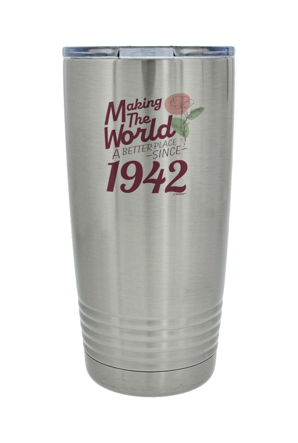 80th Birthday Gifts For Women Making The World A Better Place Since 1942  20oz Stainless Steel Insulated Travel Mug With Lid - Walmart.com