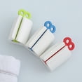thumbnail image 4 of TORUBIA 3pcs Rolling Tube Toothpaste Squeezer Toothpaste Seat Holder Stand Rotate Toothpaste Dispenser for Bathroom (Red, Blue and Green), 4 of 7