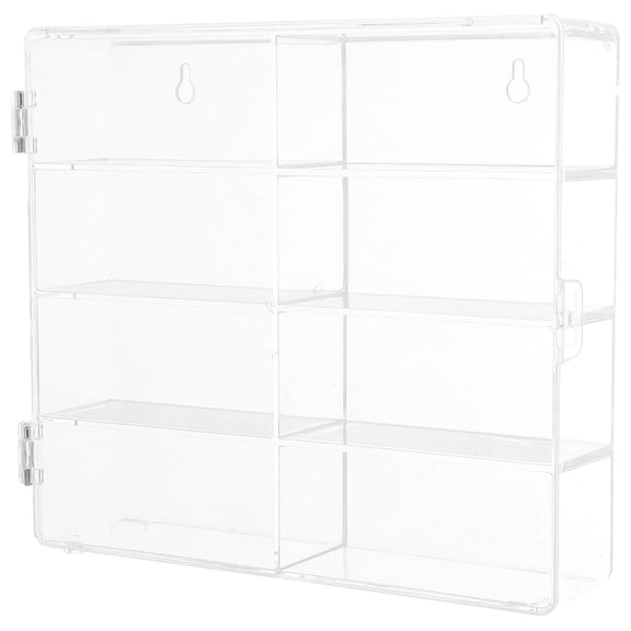 OFFIGAM Transparent Acrylic Display Case for 1:64 Scale Toy Cars Storage and Organization Solution