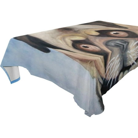 

POPCreation Watercolor Pug Tablecloth 60x84 inches