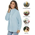 thumbnail image 3 of ZHENWEI Women's Waterproof Rain Jackets Lightweight Packable Raincoats Outdoor Hooded Windbreaker with Pockets, 3 of 6