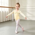 thumbnail image 2 of mgoYE Girls Leotard for Ballet Dance Gymnastics Toddler Kids Outfits(Yellow,150), 2 of 8