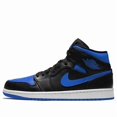 thumbnail image 2 of Ni - ke Ni - ke AIR JORDAN 1 MID "BLACK/BLUE" 554724-068 Men's Shoes Sneakers Brand New, 2 of 5